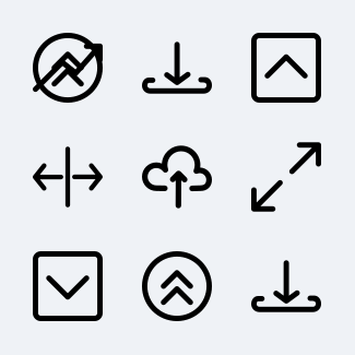 Arrows icons pack