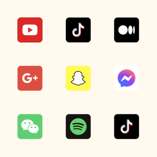 Social micon icons pack