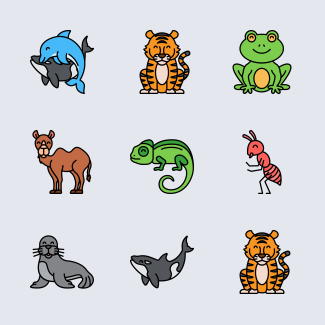 Animal icons pack