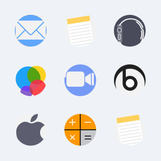 Apple logos icons pack