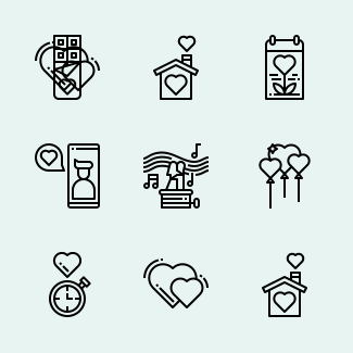 Valentine icons pack
