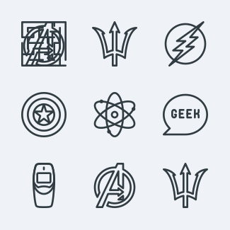 Geek icons pack