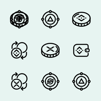 Popular cryptocurrencies vol. 2019 icons pack