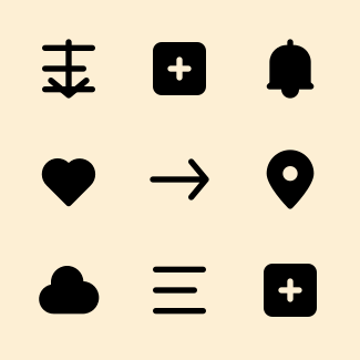 Basic UI Glyph - Free icons pack