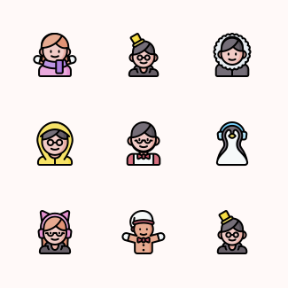 Winter Avatar icons pack