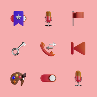 3D Front Color icons pack