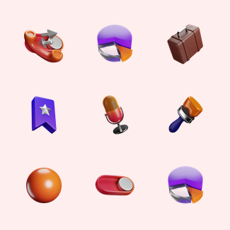3D Dynamic Color icons pack