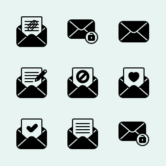 Email icons pack