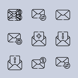 Email icons pack