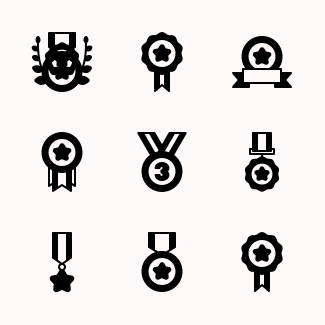 Medals icons pack