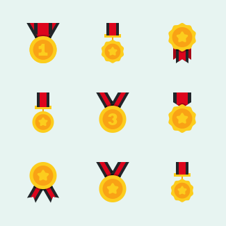 Medals icons pack