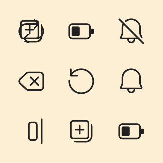 Fluent Outline 20px vol.1 icons pack