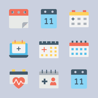 Calendar icons pack
