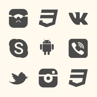 Logo's pack collection icons pack