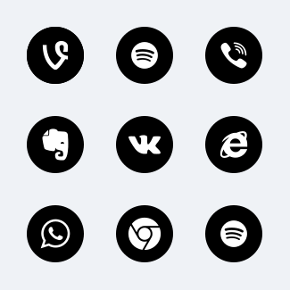 Social media icons pack