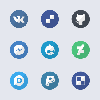 Free social media set icons pack