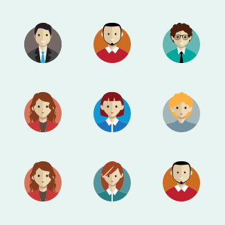 Business & avatar icons pack
