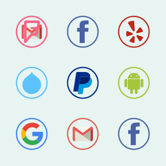 Social Icons - Circular Color icons pack