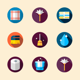 Cleaning icons pack