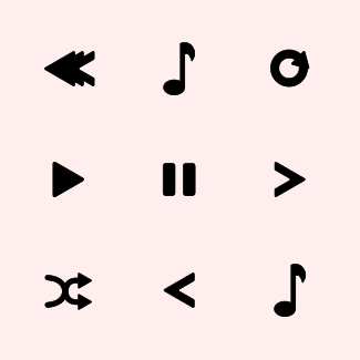 Music Player Controls icons pack