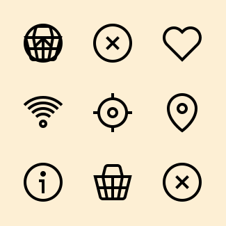 Core - UI - Outlined icons pack