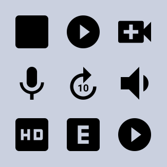 Av icons pack