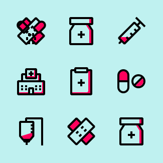 Medic -Two Tone icons pack