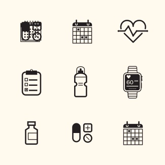 Fitness icon collection icons pack