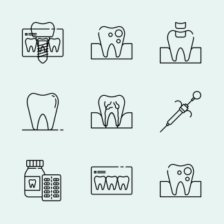 Dental Line - Smile maker icons pack