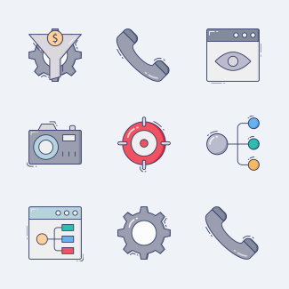 Web Design and Programming icons pack