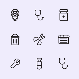 Medical icons pack