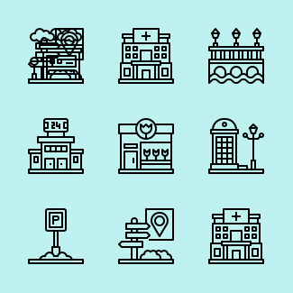 City Elements icons pack