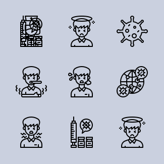 Covid 19 icons pack