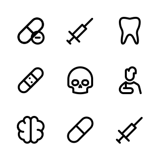 Healthcare icons pack