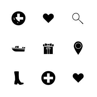 Mix Popular - GLYPH icons pack