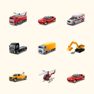 Vista Style Transport icons pack