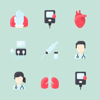 Coronavirus icons pack
