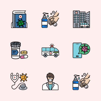 Corona Virus icons pack