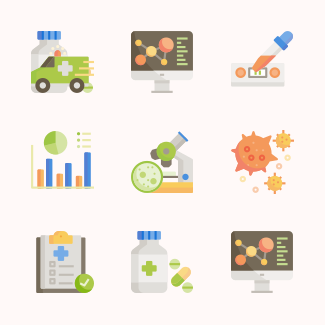 Infectious Pandemics icons pack