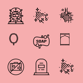 Coronavirus icons pack