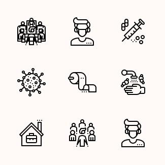 Corona Outbreak (Outline) icons pack