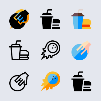Bowling icons pack
