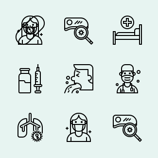 Covid-19 icons pack