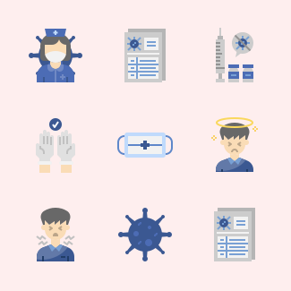 Covid 19 icons pack