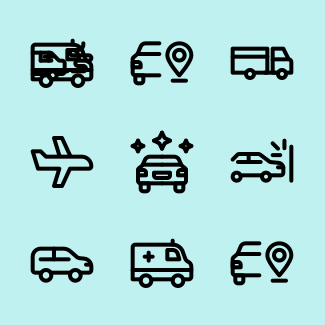 Vehicle icons pack