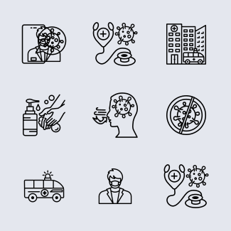 Corona  Virus icons pack
