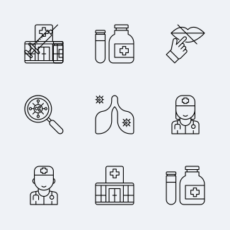 Coronavirus (COVID-19) icons pack