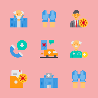 Virus icons pack