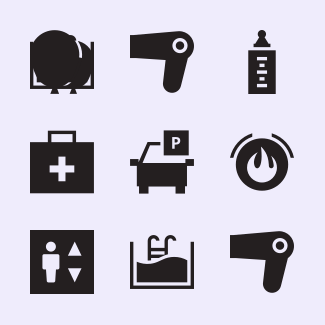 Amenities - Solid II icons pack
