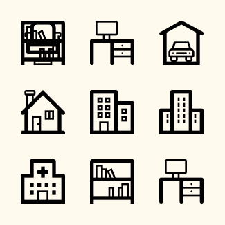 Architecture & Interior icons pack